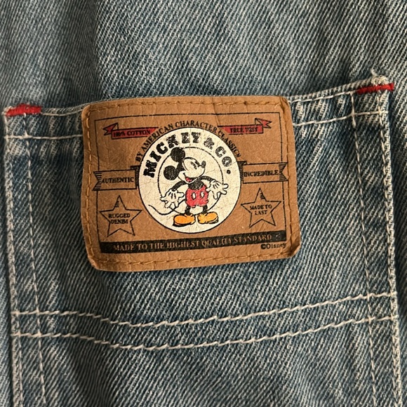 Mickey Mouse 90s youth overalls size 7 vintage - Picture 7 of 7